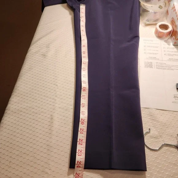 Ann Taylor Petite Curvy Dark Navy Zipper Pocket Dress Pants Women's Sz 8P Curvy - Picture 11 of 11